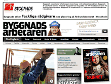 Tablet Screenshot of byggnadsarbetaren.se